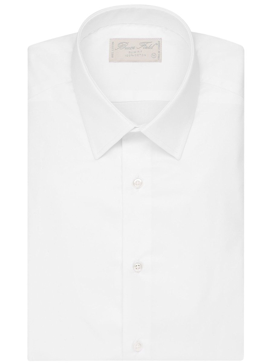 Bruce Field Chemise Benton Cintree Pur Coton Unie Palma Best