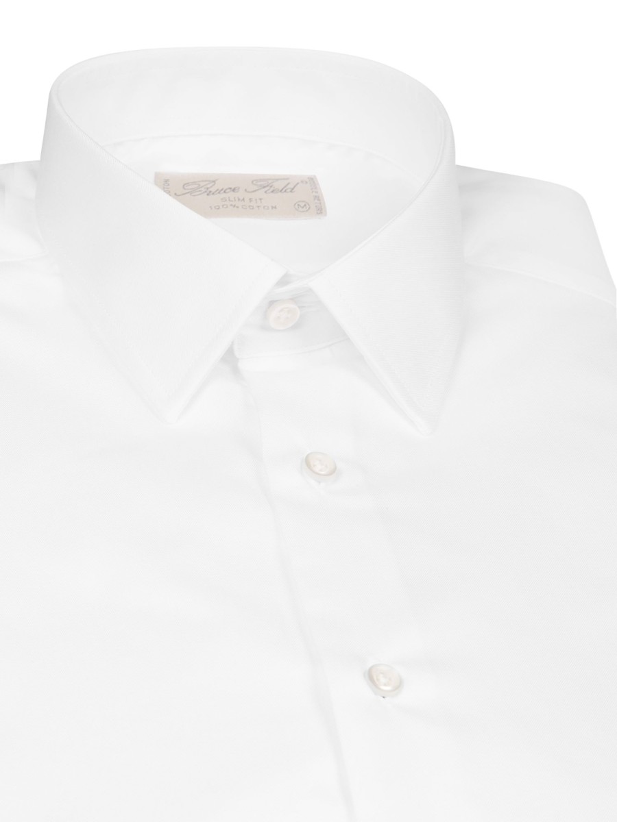 Bruce Field Chemise Benton Cintree Pur Coton Unie Palma Best