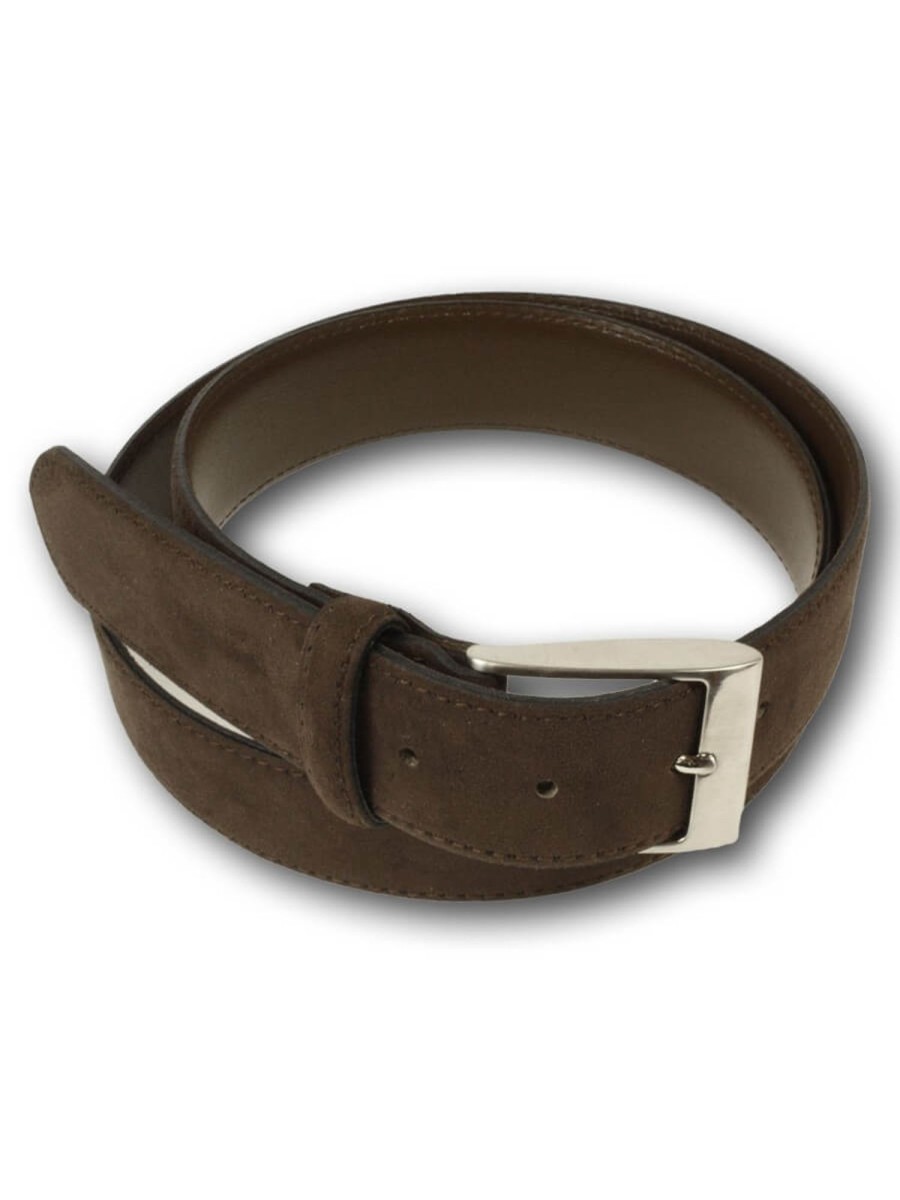 Bruce Field Ceinture Homme En Daim Marron Online