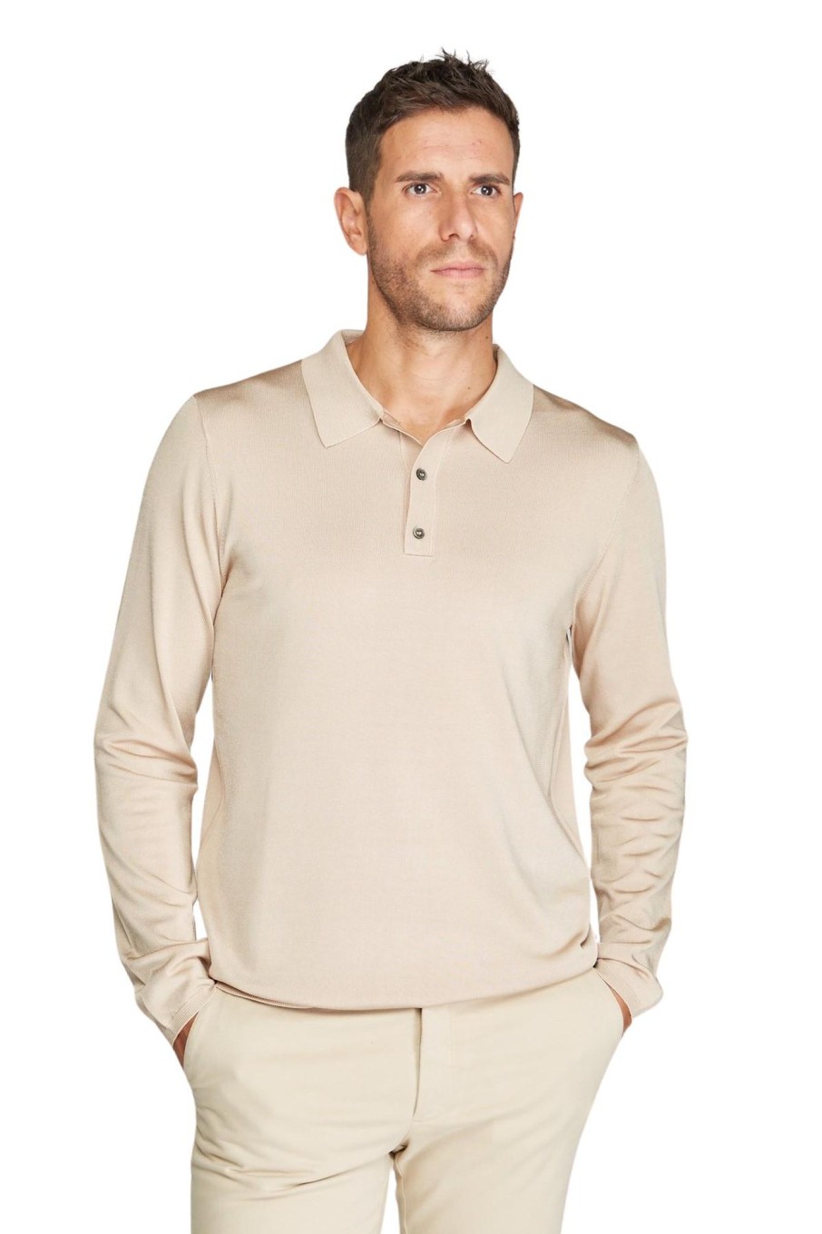 Bruce Field Polo Viscose Manches Longues Online