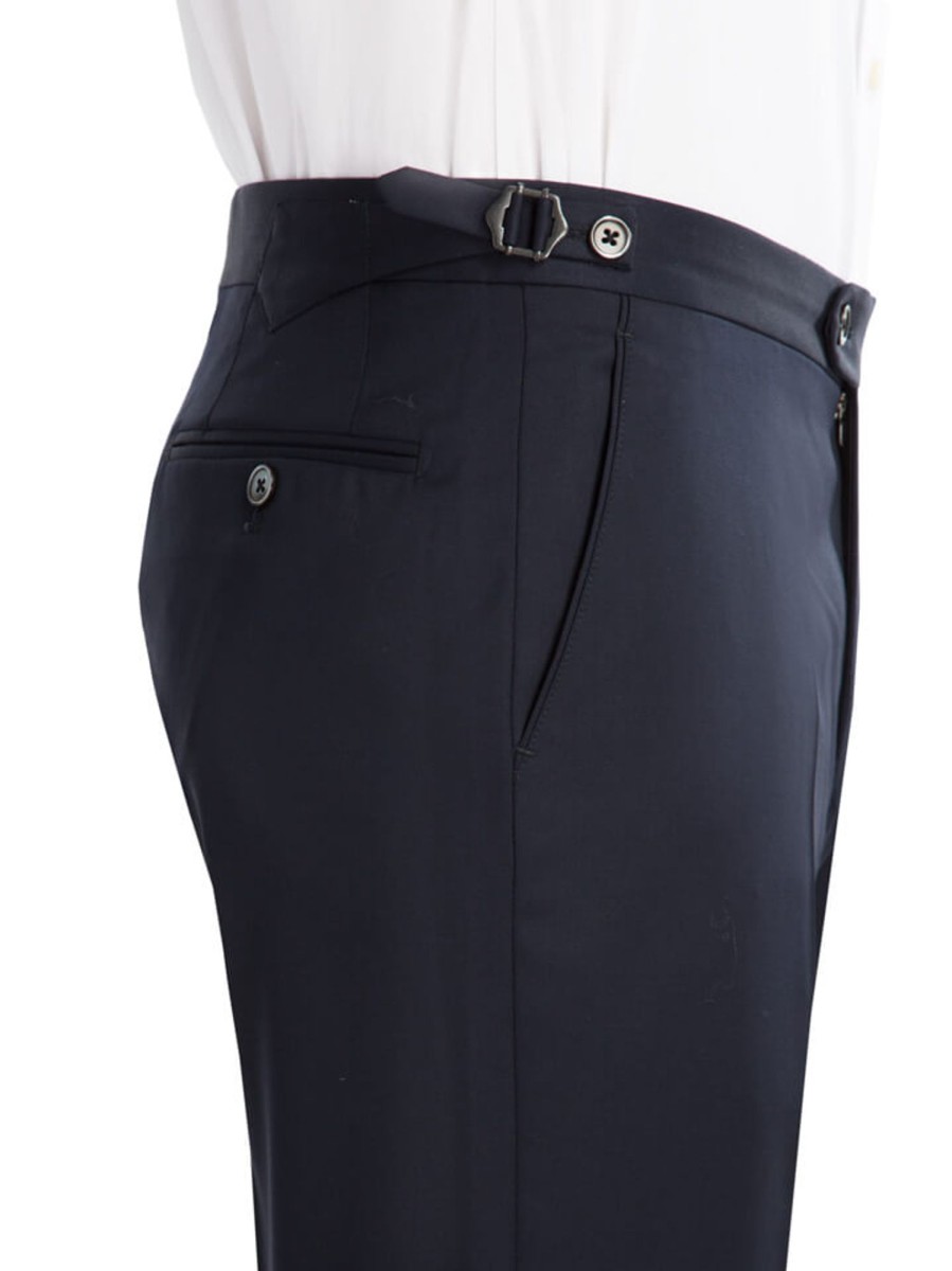 Bruce Field Pantalon Homme Tour De Taille Reglable En Pure Laine Vitale Barberis Canonico Clearance