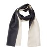 Bruce Field Foulard En Pure Soie Bicolore Clearance