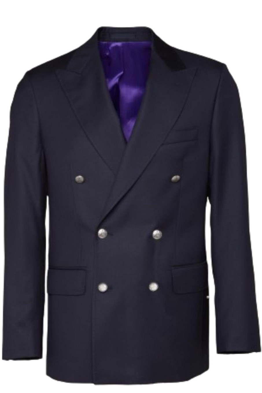 Bruce Field Blazer Mathieu Croise A Boutons Argentes En Pure Laine Vitale Barberis Online