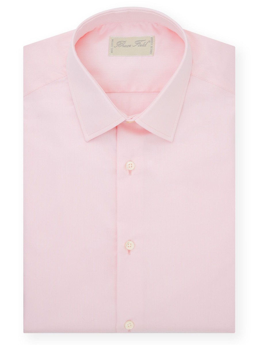 Bruce Field Chemise Benton Cintree Pur Coton Unie Palma Best