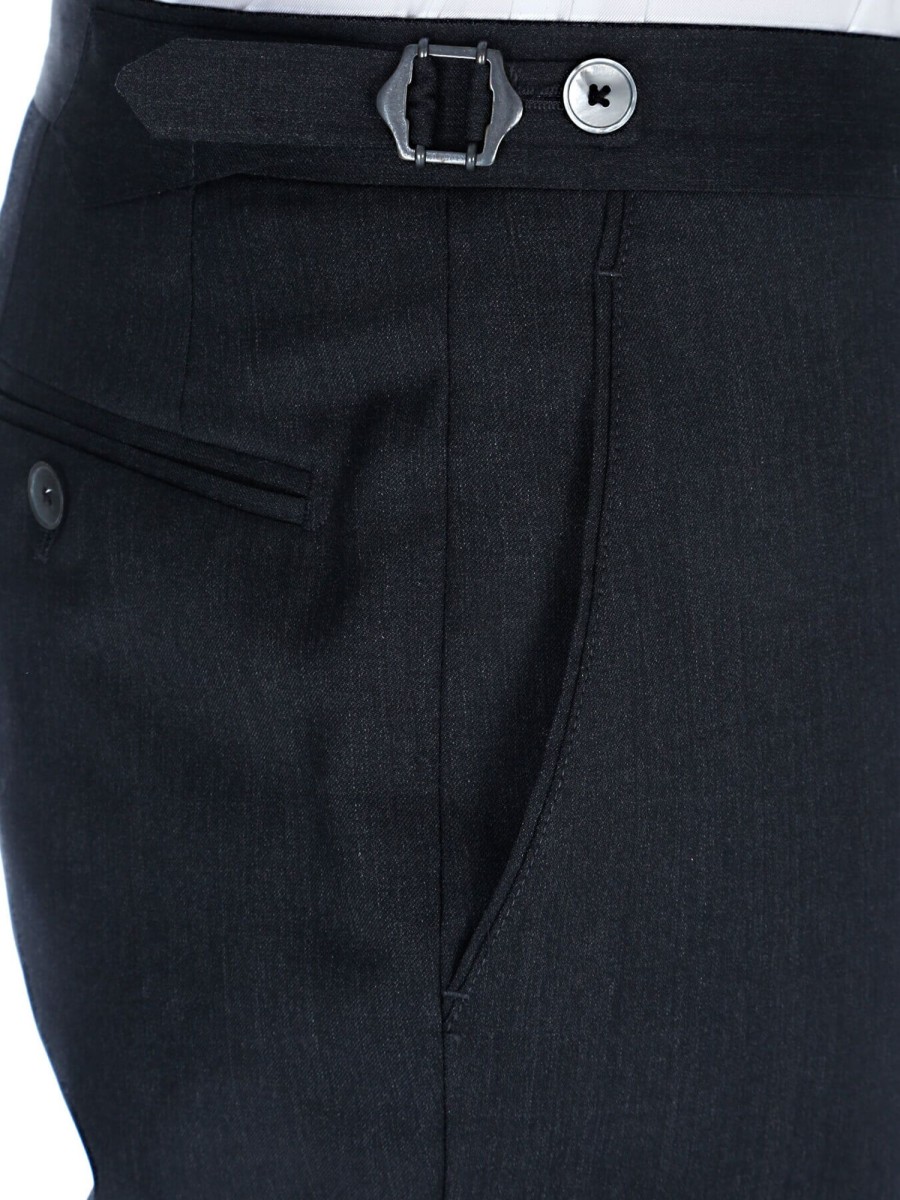 Bruce Field Pantalon Homme Tour De Taille Reglable En Pure Laine Vitale Barberis Canonico Hot