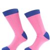 Bruce Field Chaussettes Homme Fil D'Ecosse 100% Coton Rose Et Indigo New