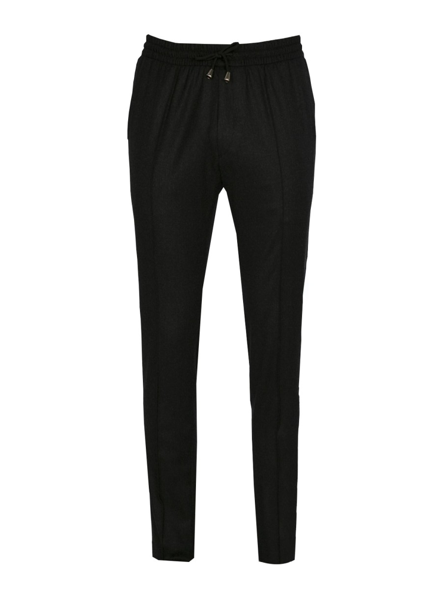 Bruce Field Pantalon Dany Fusele Flanelle Pure Laine A Cordon Hot