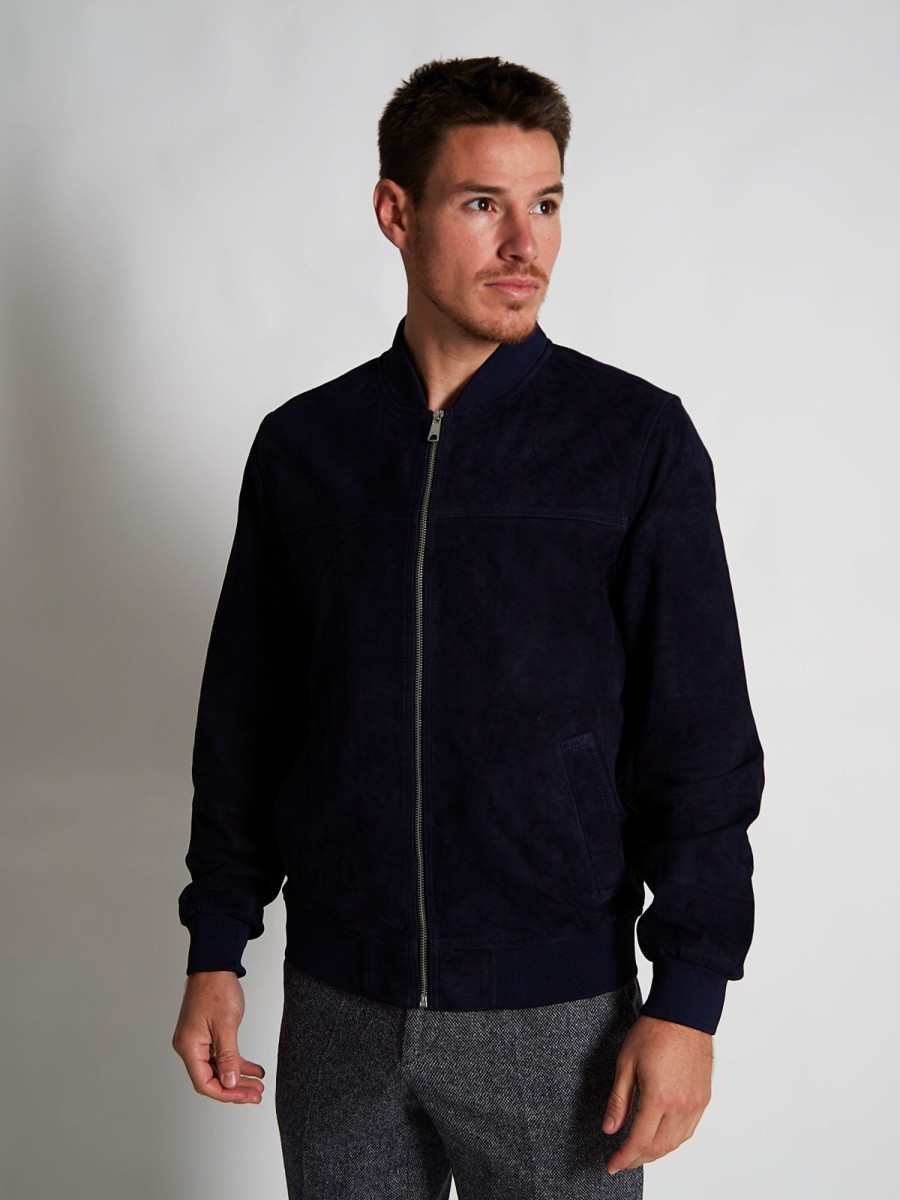 Bruce Field Blouson Teddy En Daim Clearance