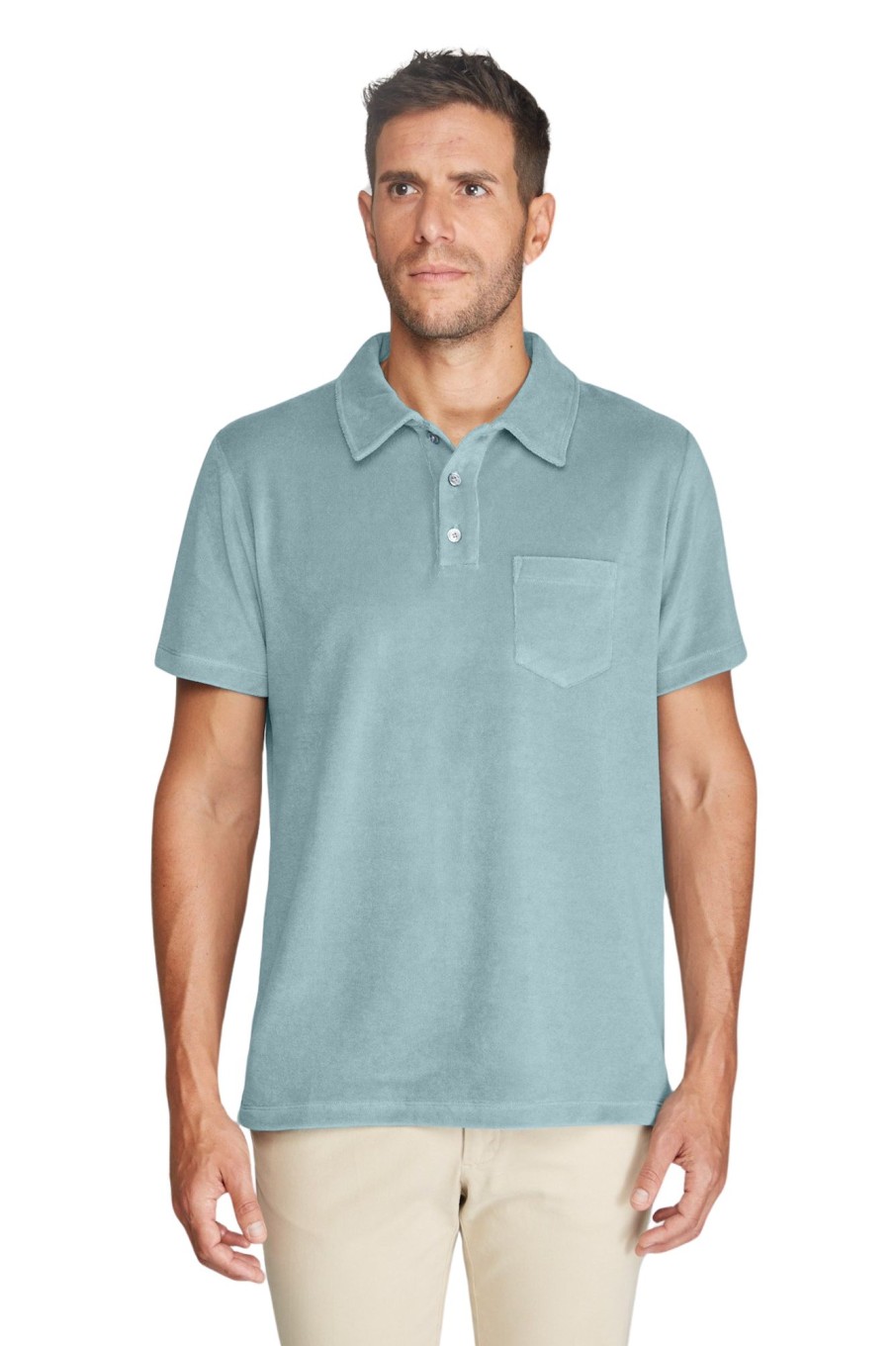 Bruce Field Polo Eponge En Coton Greg Clearance