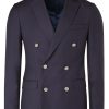 Bruce Field Blazer Mathias Croise Pure Laine Boutons Argentes Wholesale