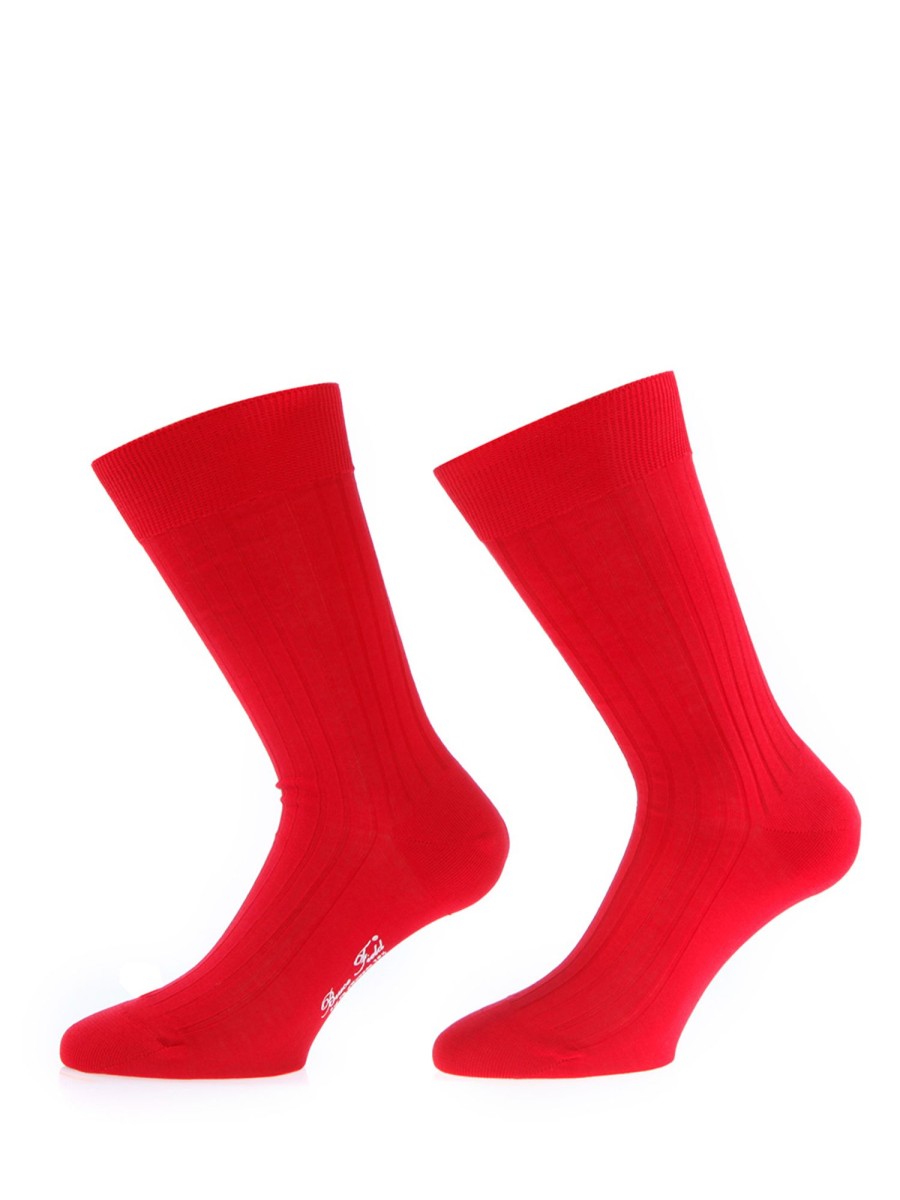 Bruce Field Chaussettes Colorees En Fil D'Ecosse 100% Coton Hot