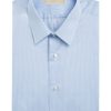 Bruce Field Chemise Alexian Coupe Classique Pur Coton A Fines Rayures Lausanne New