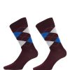 Bruce Field Chaussettes Montantes A Carreaux New