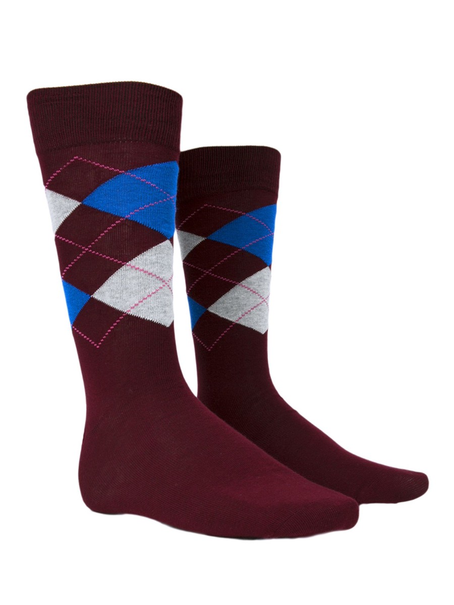 Bruce Field Chaussettes Montantes A Carreaux New