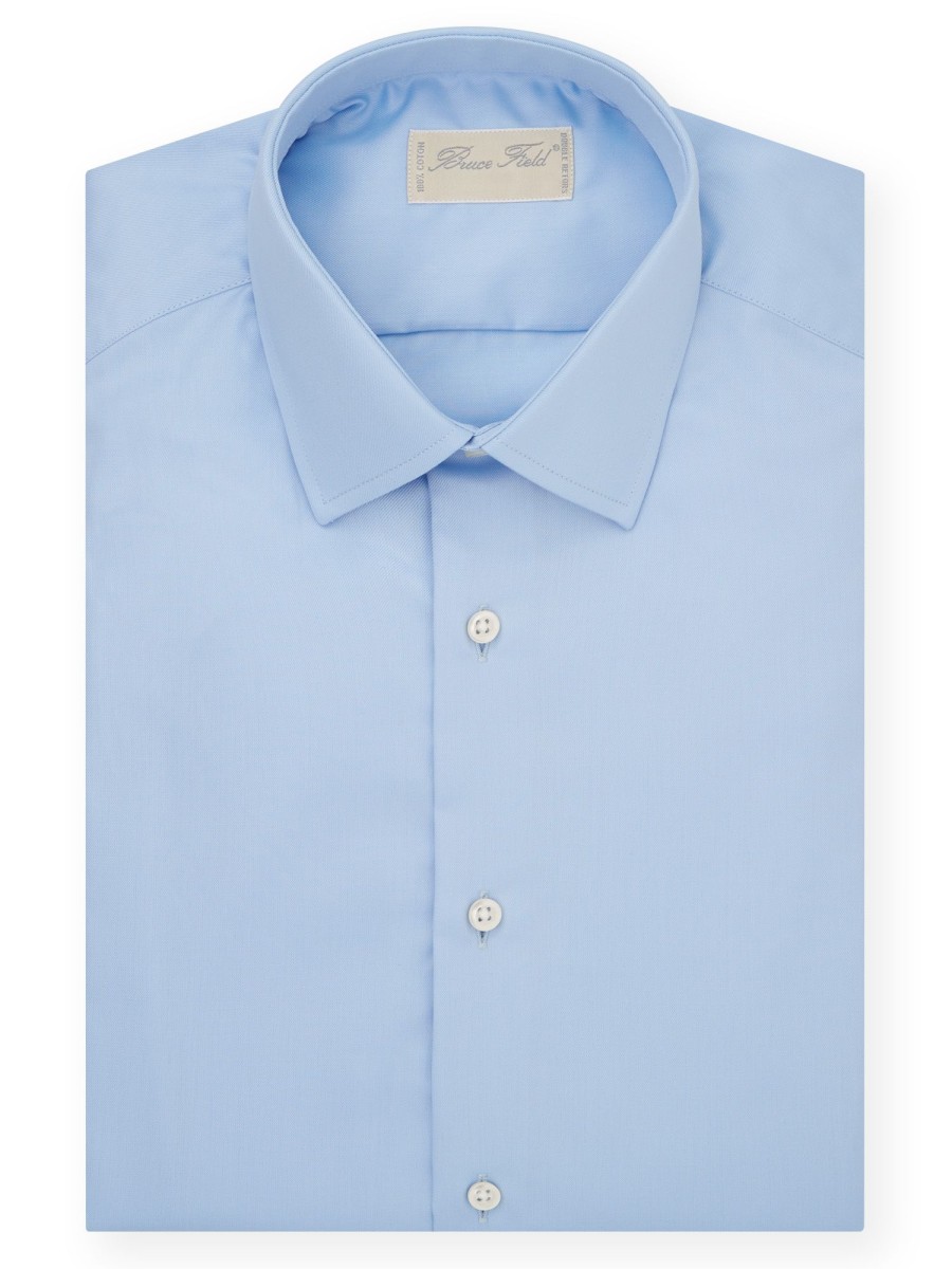 Bruce Field Chemise Benton Cintree Pur Coton Unie Palma Wholesale