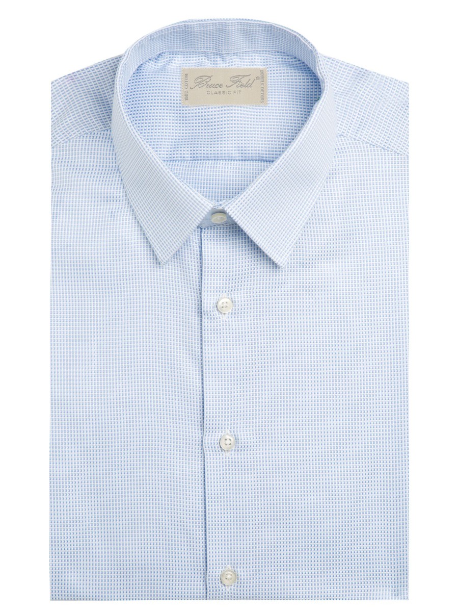 Bruce Field Chemise Alexian Coupe Classique Pur Coton A Carreaux Menton Best