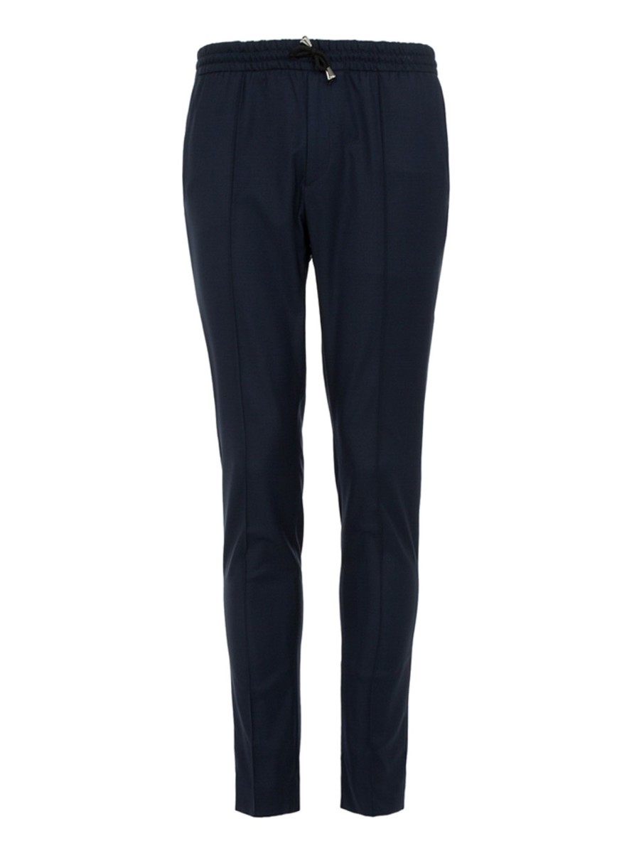 Bruce Field Pantalon Dany Fusele A Cordon En Pure Laine Vitale Barberis Canonico Super 110'S Online