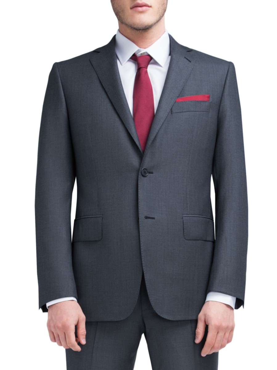 Bruce Field Costume Didier Grande Taille Ajustee Pure Laine Super 110'S Vitale Barberis Canonico Wholesale